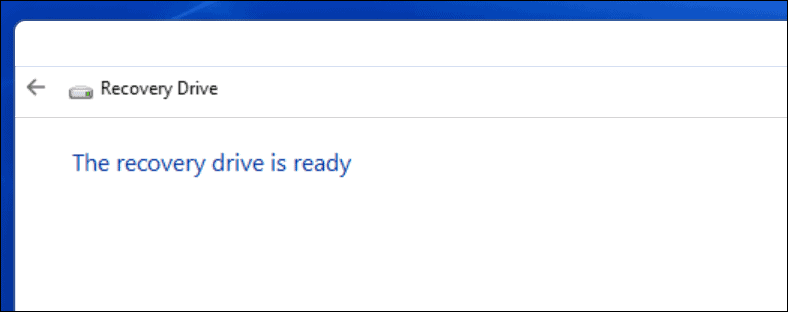 odzyskiwanie Dysk ukończony Windows 11