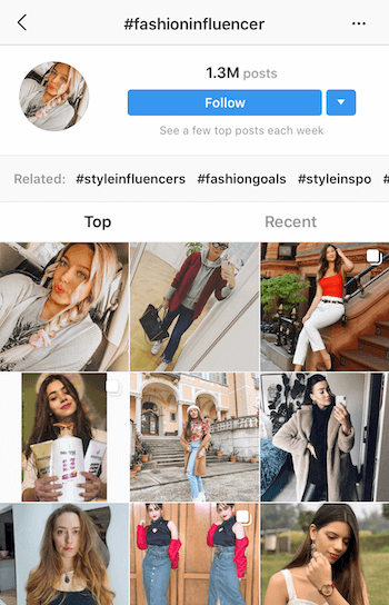 Hasztag na Instagramie szuka potencjalnych wpływowych osób, z którymi można współpracować