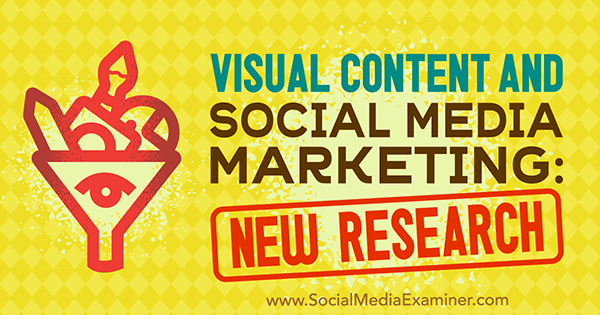 Treści wizualne i marketing w mediach społecznościowych: nowe badanie autorstwa Michelle Krasniak w Social Media Examiner.