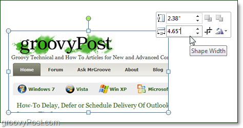 edycja zrzutu ekranu pakietu Office 2010 słowem Microsoft