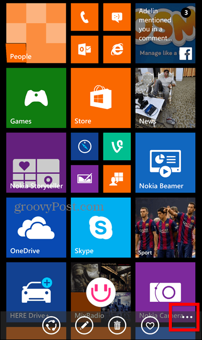 Ekran blokady ekranu Windows Phone 8.1