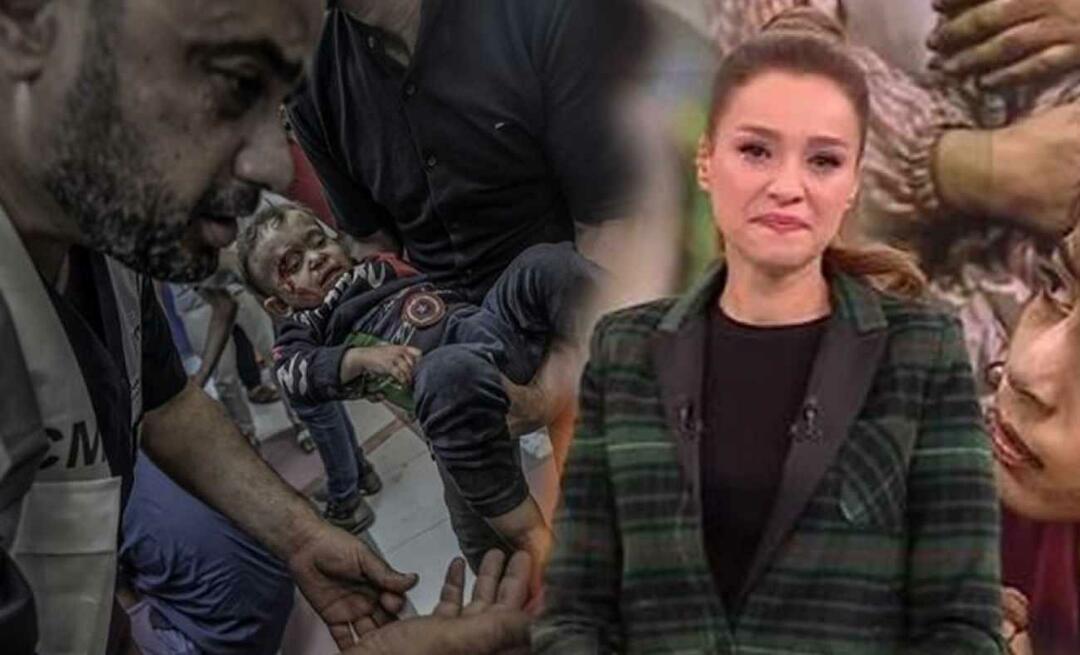 Prezenterka wiadomości Cansın Helvacı nie mogła powstrzymać łez, gdy relacjonowała wiadomość o masakrze w Gazie!