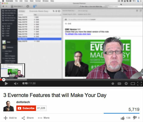 evernote wideo