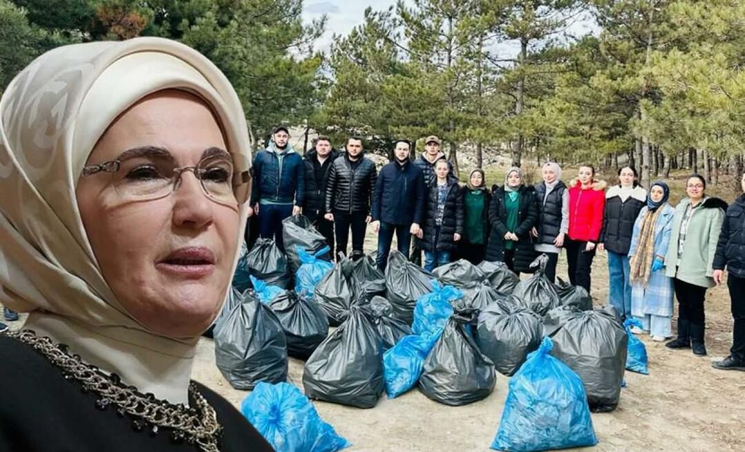 Pozdrowienia od Emine Erdoğan dla kochających przyrodę młodych ludzi