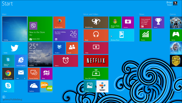 Windows 8.1 Wskazówka: Ustaw tło pulpitu i ekranu startowego tak samo