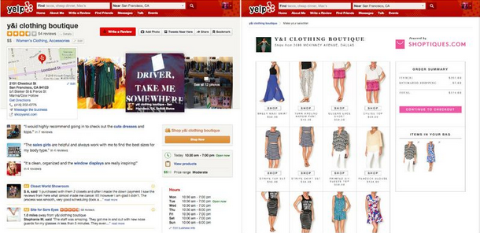 Yelp i Shoptiques.com współpracują w celu przeniesienia zakupów butikowych na platformę Yelp