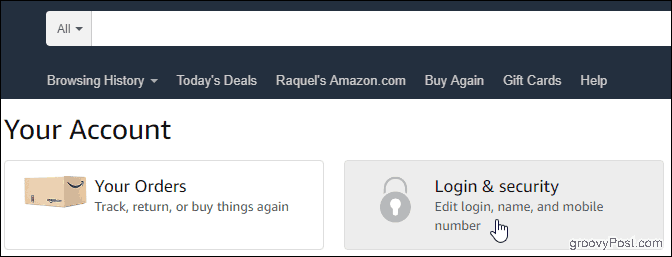 Twoje konto w Amazon