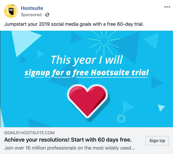 Techniki reklamowe na Facebooku, które przynoszą wyniki, na przykład Hootsuite oferujący bezpłatną wersję próbną