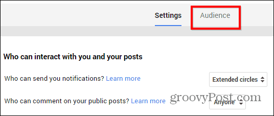 Google+ publikuje ustawienia ograniczenia odbiorców