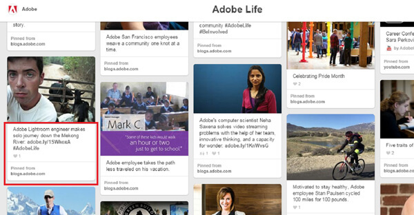Historia pracownika firmy Adobe na Pintereście
