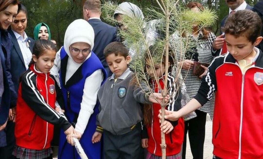 Post z okazji Narodowego Dnia Zalesiania od Pierwszej Damy Erdoğana