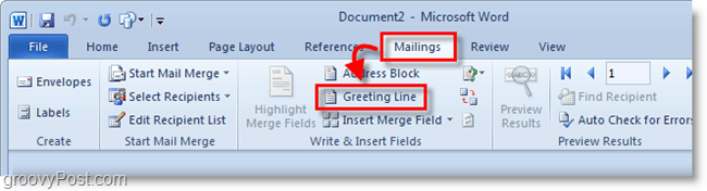 Zrzut ekranu programu Outlook 2010 — kliknij wiersz powitalny pod wiadomościami