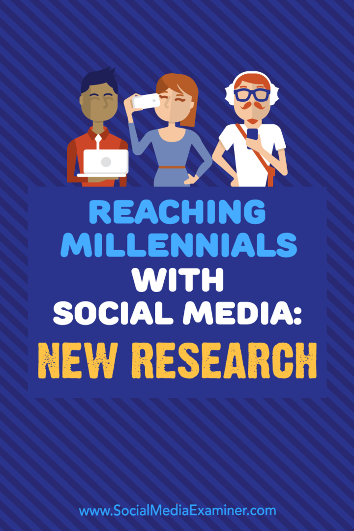Dotarcie do Millenialsów za pomocą mediów społecznościowych: nowe badanie autorstwa Michelle Krasniak w Social Media Examiner.