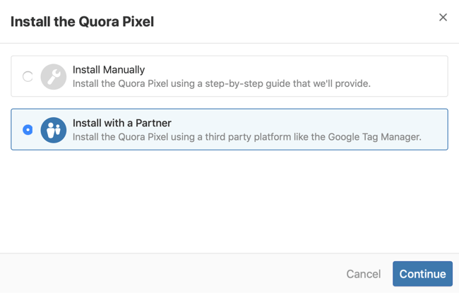 krok 2, jak zainstalować piksel Quora za pomocą Google Tag Manager