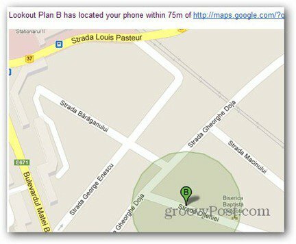 plan b główny lokalizacja smartfona