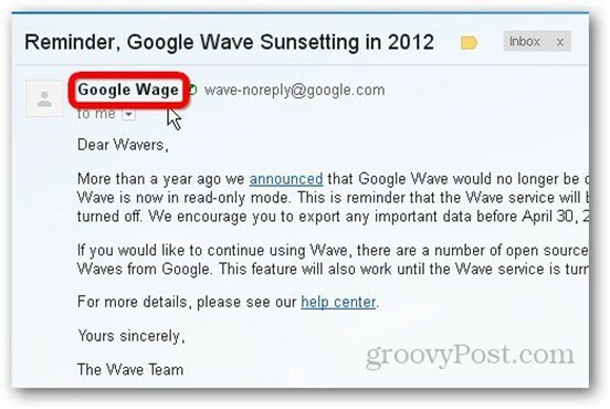 Google Wave Macha do widzenia 30 kwietnia