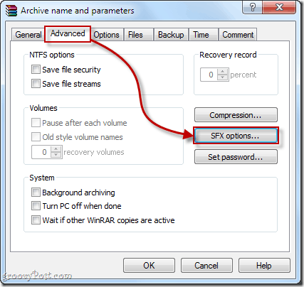 Twórz instalatory offline za pomocą samorozpakowującego się archiwum WinRAR