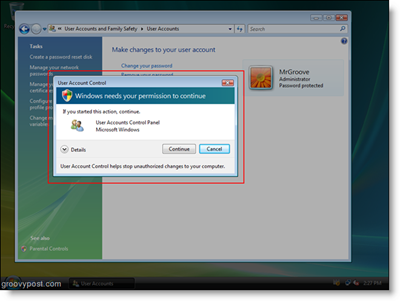 Monit UAC w systemie Windows Vista o dostęp