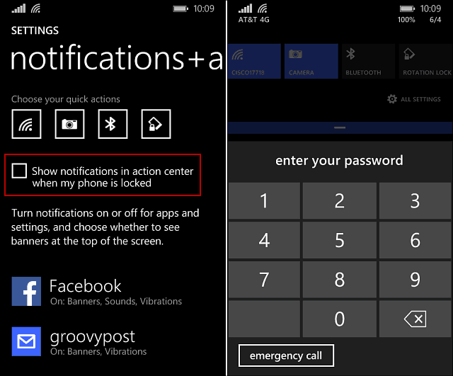 Windows Phone 8.1: Zapobieganie wyświetlaniu powiadomień przez osoby na ekranie blokady