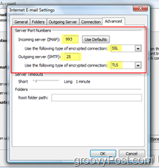Skonfiguruj program Outlook 2007 dla konta IMMA GMAIL