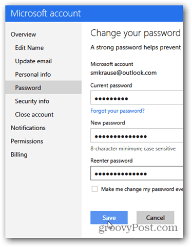 Jak zmienić hasło do konta e-mail Outlook.com