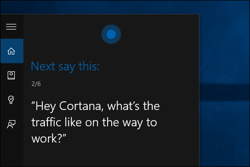 Trenuj głos Cortana Windows 10