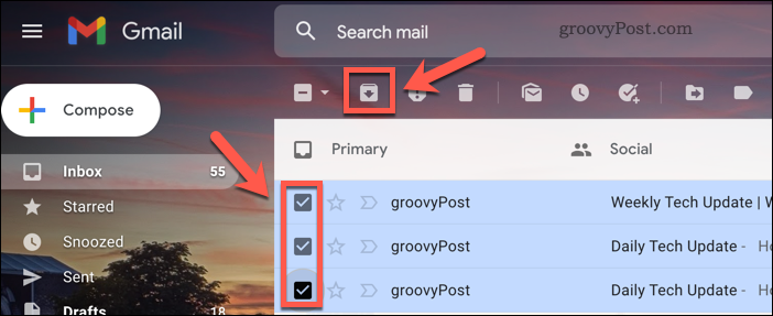 Archiwizuj e-maile w Gmailu
