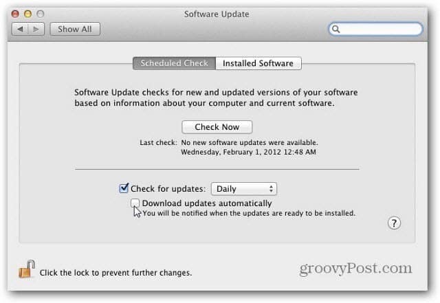 Skonfiguruj funkcję aktualizacji oprogramowania Apple OS X Lion