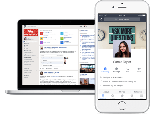 Facebook wprowadza bezpłatną wersję Workplace, swojego narzędzia społecznościowego umożliwiającego pracownikom rozmowę i współpracę.