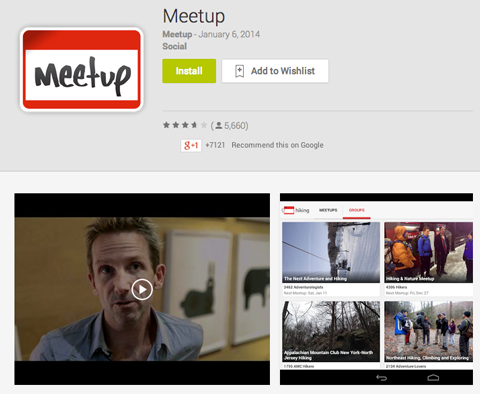 aplikacja Meetup