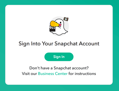Zaloguj się za pomocą danych logowania do Snapchata.