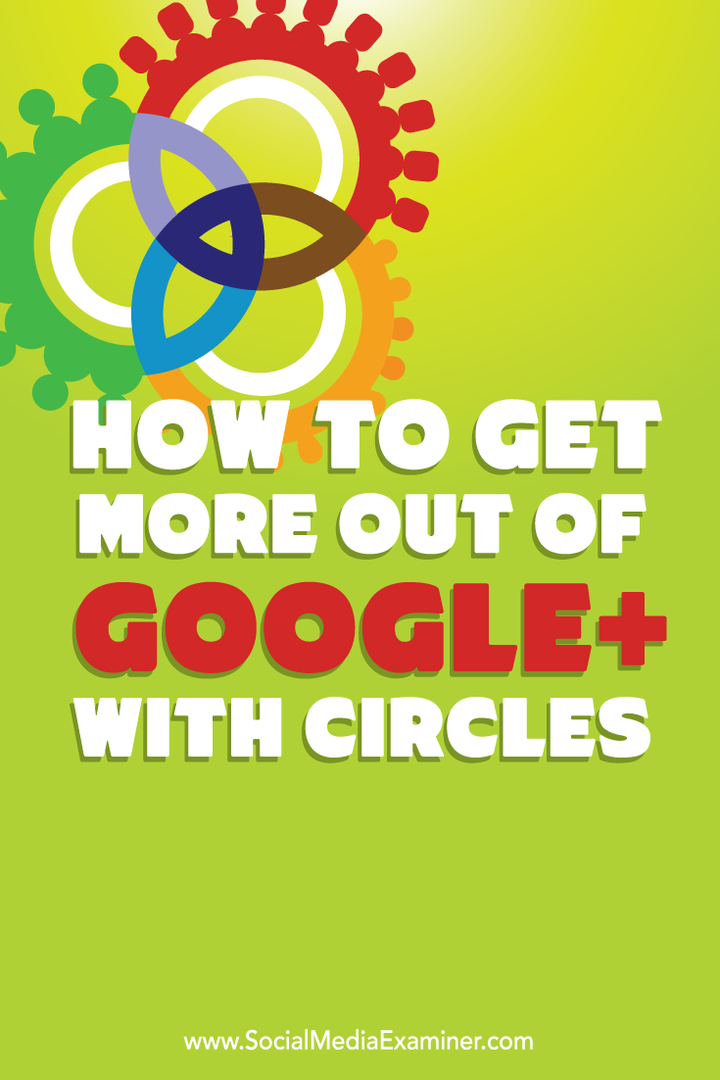 jak lepiej wykorzystać Google + dzięki kręgom