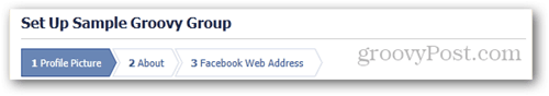 kroki konfiguracji strony na Facebooku 1 2 3