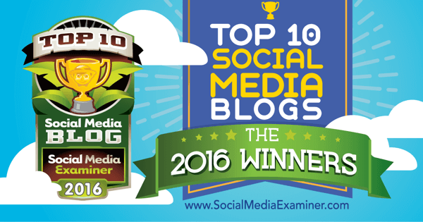 2016 w pierwszej dziesiątce konkursu blogów społecznościowych