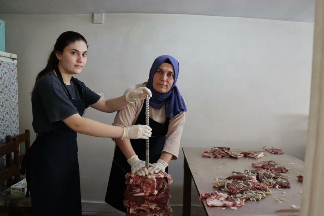 Pierwszy od matki i córki w Erzurum! Prowadzą knajpę z kebabem