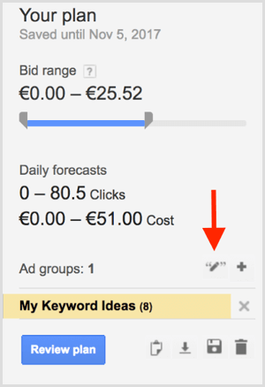 Typ dopasowania Planera słów kluczowych Google AdWords