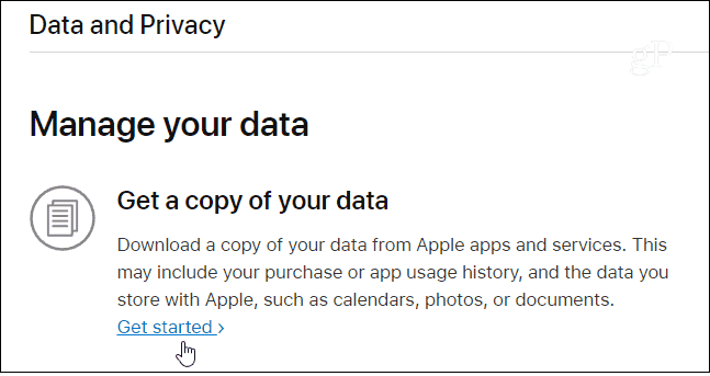 Uzyskaj kopię danych Apple