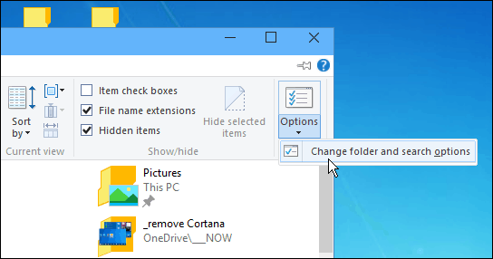 Widok Eksploratora plików systemu Windows 10