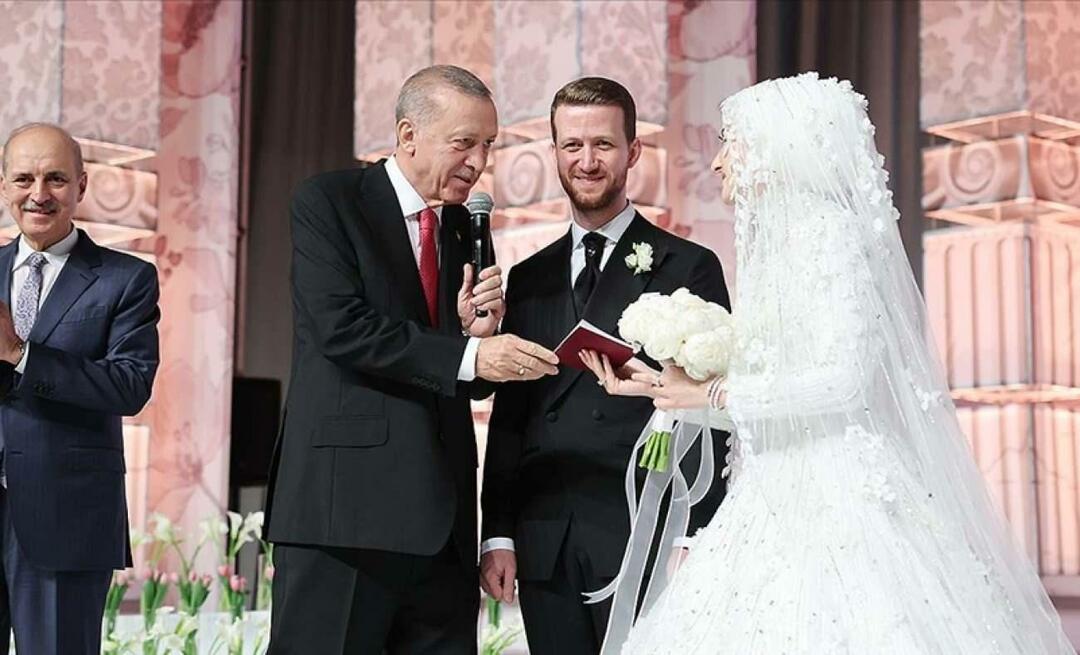 Prezydent Recep Tayyip Erdoğan był świadkiem ślubu swojego siostrzeńca!
