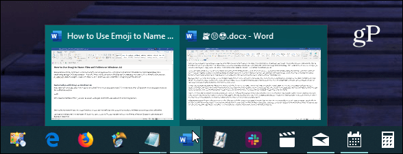 Dokumenty podglądu emoji Windows 10