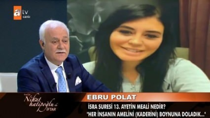 Ebru Polat związany z programem Nihat Hatipoğlu