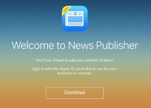 logowanie wydawcy Apple News