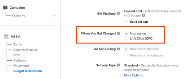 Zwróć uwagę, kiedy zostanie naliczona opłata za reklamy na Facebooku.