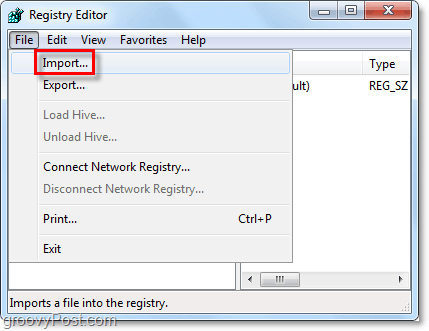 import rejestru w Windows 7 i Vista