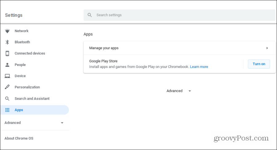 aplikacje Google Play na Chromebooku