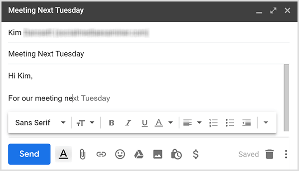 Gmail Smart Compose używa tekstu predykcyjnego, aby pomóc Ci szybko pisać e-maile.