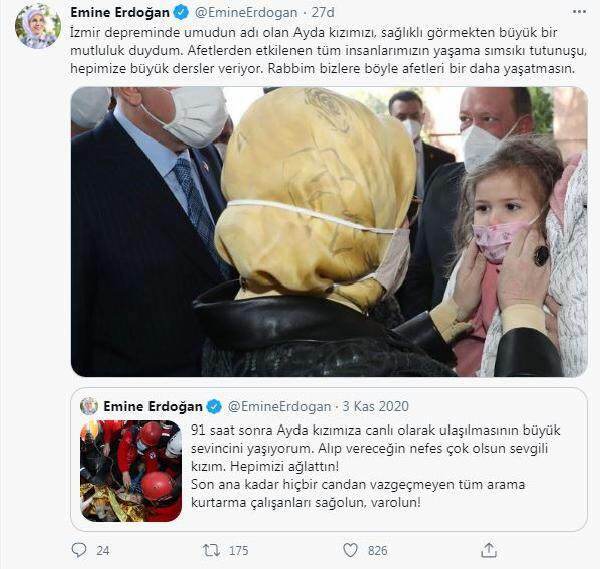 Dzielenie się „Aydą” od Pierwszej Damy Erdoğan!