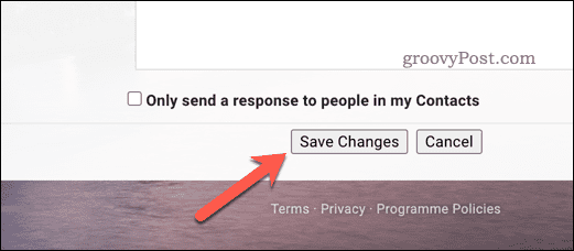 Zapisywanie zmian w ustawieniach w Gmailu