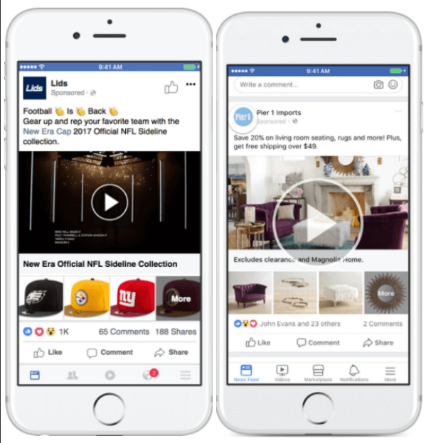 Facebook aktualizuje reklamy kolekcji, aby mieć większą elastyczność w wyświetlaniu produktów.