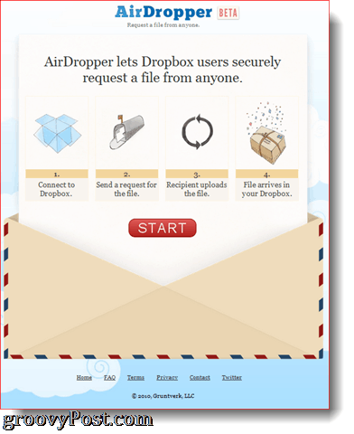 AirDropper Dropbox Add-on w akcji